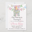 Search for princess castle invitations Pastel