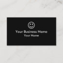 Search for happy face business cards Simple