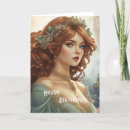 Search for art nouveau birthday cards Illustration