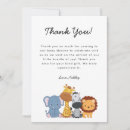 Search for wild one thank you cards Zoo animal