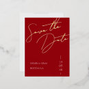 Search for red gold save the dates Modern