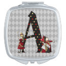 Search for alice in wonderland compact mirrors Vintage
