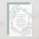 Search for hand drawn wedding invitations Botanical