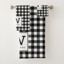 Search for buffalo plaid bath towels Black and white