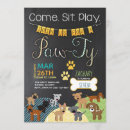 Search for funny dog birthday invitations Bone