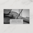 Search for violin teacher business cards Classical music