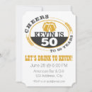 Search for cheers to 50 years invitations Beer