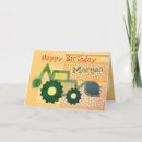 Search for excavator birthday cards Backhoe