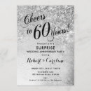 Search for 60th anniversary party invitations Glitter
