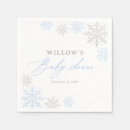 Search for baby its cold outside napkins Boy baby shower