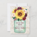Search for sunflower wedding save the dates Floral