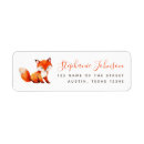 Search for fox return address labels Red