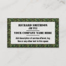 Search for camouflage business cards Pattern