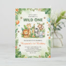 Search for elephant 1st birthday invitations Zebra rhinoceros crocodile elephant