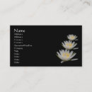 Search for water lily business cards Nature