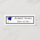 Search for student business cards graduation cap toppers