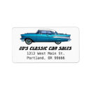Search for classic car return address labels Vintage