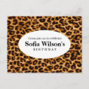 Search for brown birthday invitations Cheetah