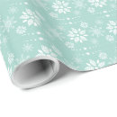 Search for teal christmas wrapping paper Snowflake