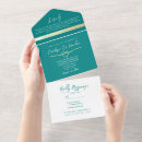 Search for teal turquoise and gold wedding invitations Couple
