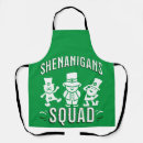 Search for st patricks day aprons Shenanigans