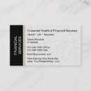 Search for financial business cards planners