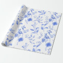 Search for blue and white wrapping paper Bridal shower