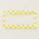 Search for yellow license plate frames White