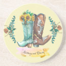 Search for cowboy boots coasters weddings