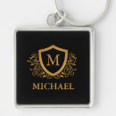 Search for gold keychains Monogrammed