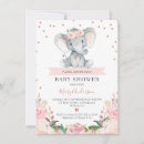 Search for elephant baby girl shower invitations Rose gold