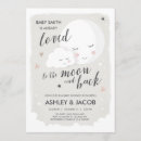 Search for moon and back baby shower invitations Gender neutral