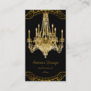 Search for chandelier business cards elegant