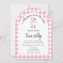 Search for farm 2nd birthday invitations Pink