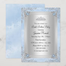 Search for royal blue gold sweet 16 invitations Tiara