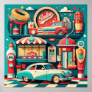 Search for food collage posters Retro