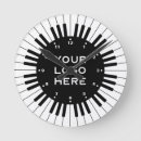 Search for piano clocks Black and white