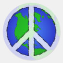 Search for peace on earth stickers World