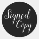 Search for signed copy stickers Author