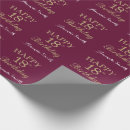 Search for burgundy wrapping paper Happy birthday