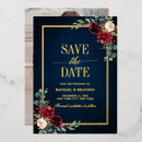 Search for burgundy gold save the dates Botanical