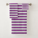 Search for purple and white bath towels Stripes