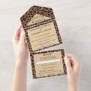 Search for leopard print wedding invitations Brown