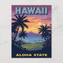 Search for vintage hawaii postcards Sunset