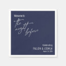 Search for dark navy napkins Rehearsal dinner