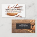 Search for wheat business cards Rustic