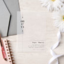 Search for vellum wedding invitations Black text