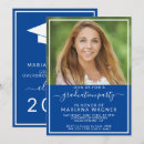 Search for blue and white graduation invitations Script