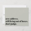 Search for humorous moving announcement cards Funny