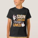 Search for sign language interpreter tshirts Awareness
